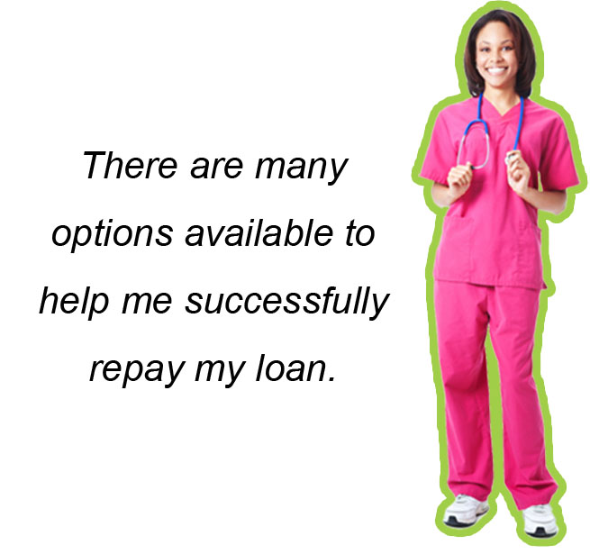 There are many options available to help me successfully repay my loan.
